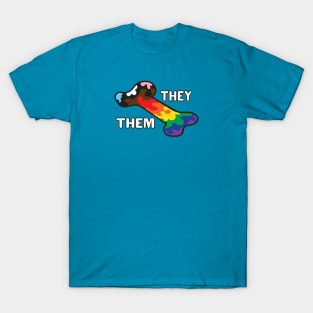 Pride In My Bones Pronouns They/Them T-Shirt